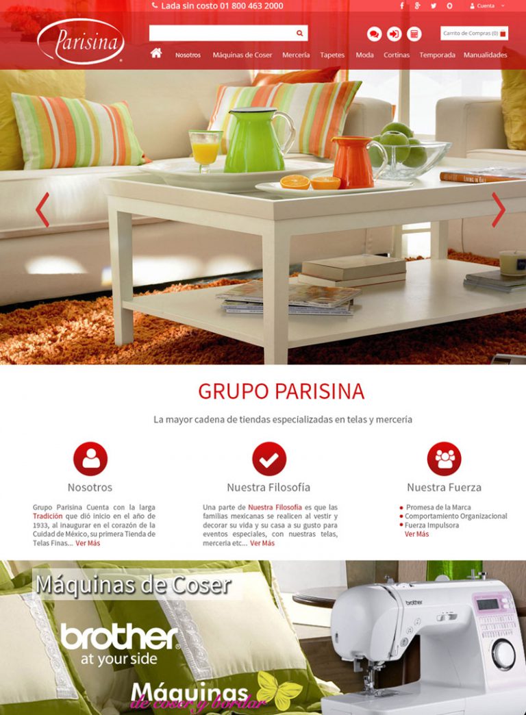 Telas Grupo Parisina Adwebsys